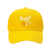 High Quality White Hornet Embroidered Baseball Cap Custom Fashion Cartoon Outdoor Sun Hat