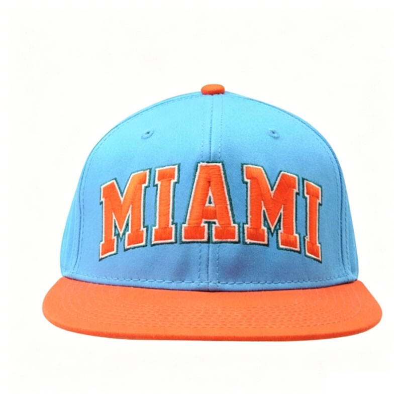 Factory Wholesale Fashion Embroidery Snapback Hat Trend Hip Hop Two Color Flat Brim Cap
