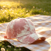 Wholesale New Tie Dye Cotton Baseball Cap Custom Pink Graffiti Fashion Hip Hop Sunscreen Hat