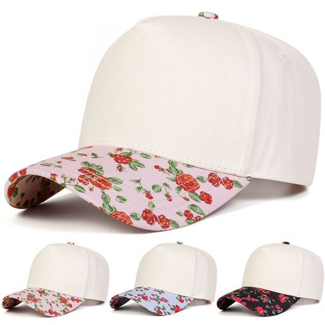 Fashion Printed Leisure Visor Baseball Cap Custom New 5 Panel Summer Women Hat