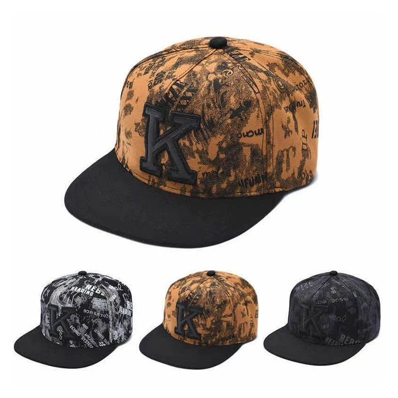 Factory Wholesale Doodle Printed Embroidery Snapback Cap Custom Outdoor Flat Brim Baseball Hat