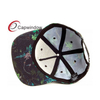 Custom Printed Plant Pattern Polyester Snapback Cap Fashion Hip Hop Summer Flat Brim Hat