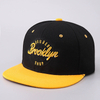 High Quality 3D Embroidery Letter Logo Snapback Cap Fashion Contrast Color Flat Brim Hat