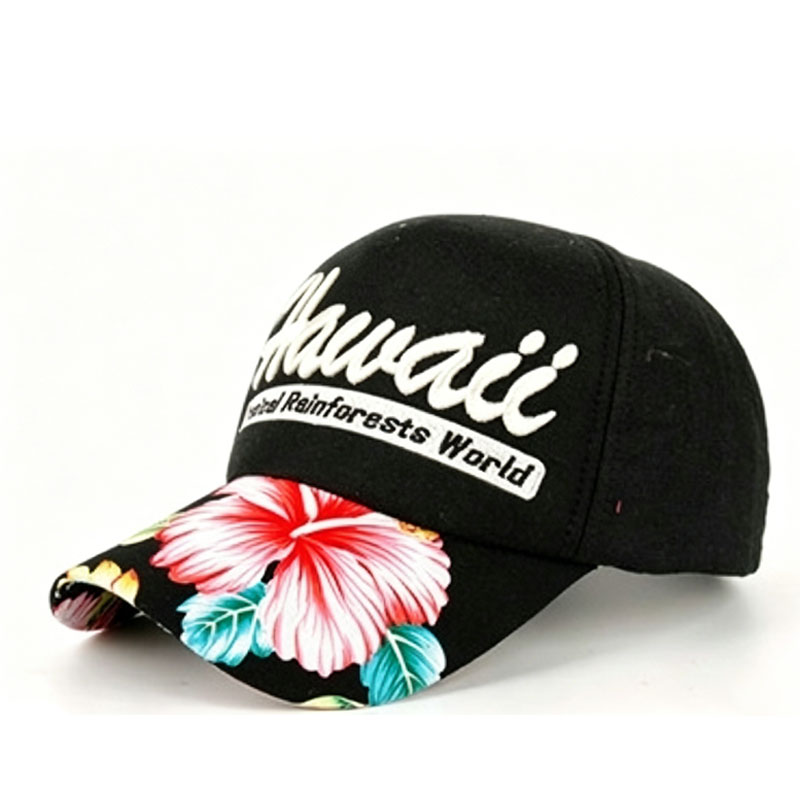 New Custom Summer Cotton Hawaii Beach Hat Promotional Fashion Leisure Outdoor Sport Baseball Cap