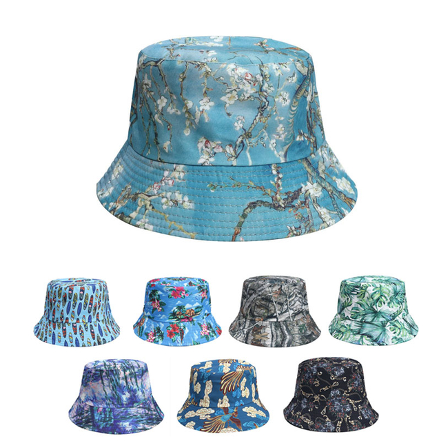 Custom New Printed Design Vintage Bucket Hat Summer Fashion Sports Beach Cap