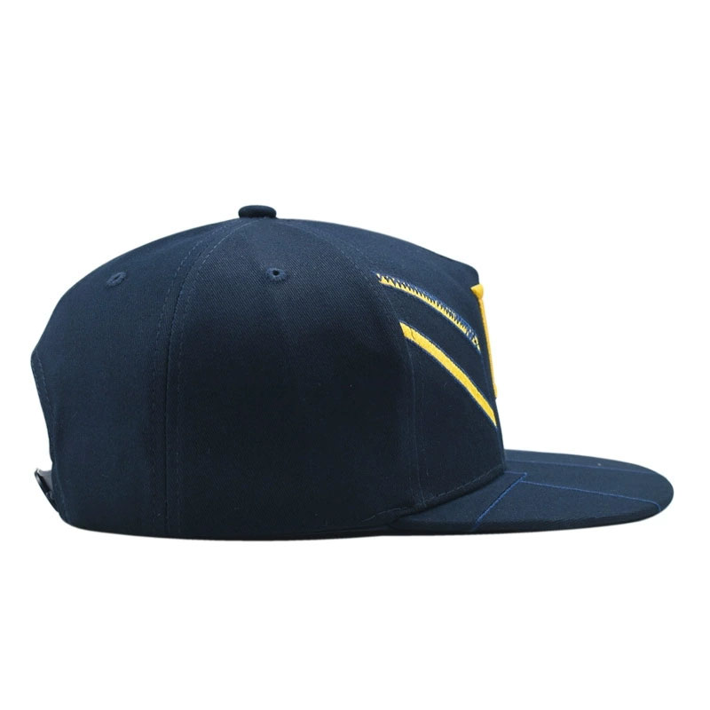 Custom 5 Panel Letter Embroidery Snapback Cap Unisex Personality Hip Hop Street Flat Brim Hat
