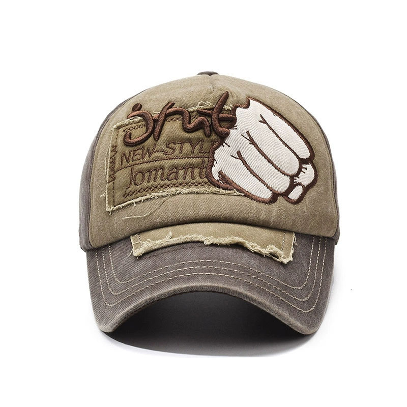 New Popular Wash Denim Baseball Cap Hat Custom Embroidery Patch Fashion Sports Adults Caps