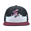 Custom Green Embroidery Simple Fashion Snapback Hat Contrast Design Outdoor Camp Baseball Cap