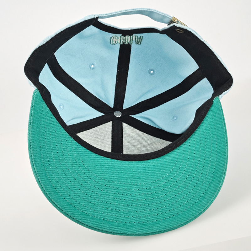 Wholesale Summer Fashion 3D Embroidery Baseball Cap Green Hip Hop Flat Brim Snapback Hat Adult Gorras