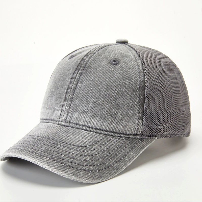 Factory Custom Logo Mesh Breathable Trucker Cap Summer Fashion New Design 6 Panel Baseball Hat Cotton Gorras