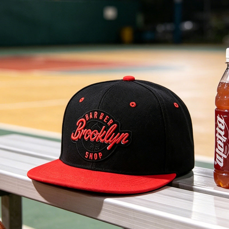 High Quality 3D Embroidery Letter Logo Snapback Cap Fashion Contrast Color Flat Brim Hat