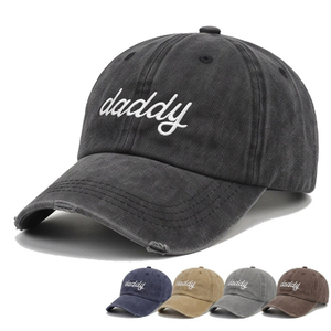 New Custom Wash Denim Colorful Baseball Cap Summer Adjustable Outdoor Sports Curve Hat