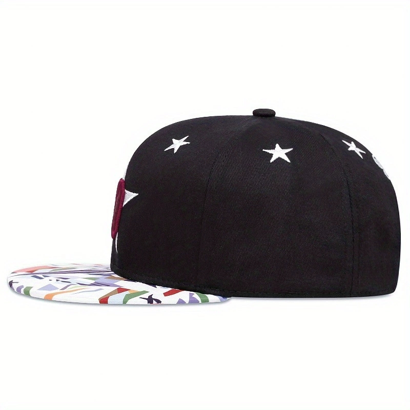 Custom Printing Logo 6 Panel Plain Snapback Cap Stylish Trendy Classic Simple Flat Brim Hat