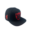 High Quality Black Embroidery Snapback Cap Custom Logo Fashion Trend Hip Hop Hat