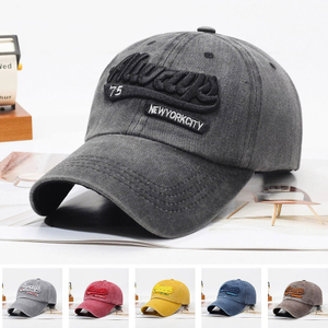 Premium Quality Wholesale Men Baseball Caps Soft Wash Hats Customize Embroidery Logo Sports Cap