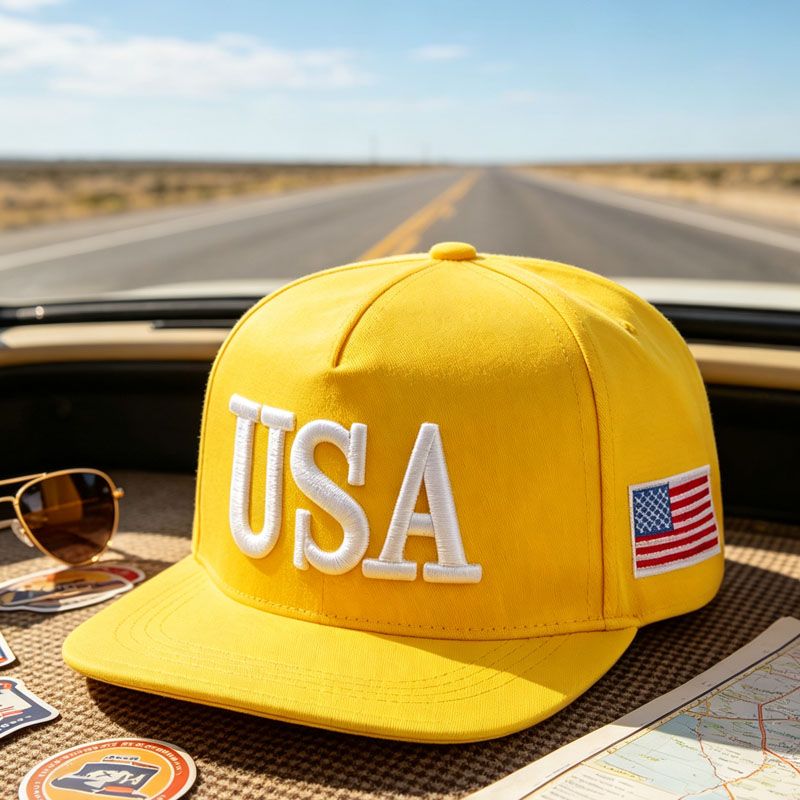Wholesale Custom USA Embroidery Cotton Snapback Caps Fashion Plain Golf Sports Flat Brim Hats