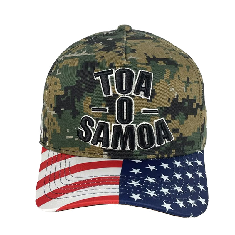 Custom Embroidery Printed Camouflage Baseball Cap Unisex Outdoor Sports Trend Hat