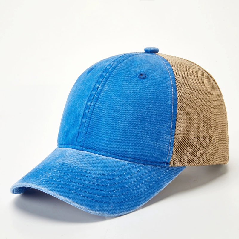 Factory Custom Logo Mesh Breathable Trucker Cap Summer Fashion New Design 6 Panel Baseball Hat Cotton Gorras