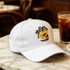 High Quality White Hornet Embroidered Baseball Cap Custom Fashion Cartoon Outdoor Sun Hat