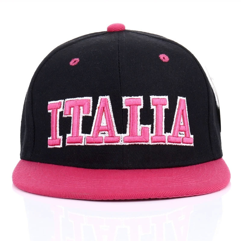 Factory Wholesale Fashion Embroidery Snapback Hat Trend Hip Hop Two Color Flat Brim Cap
