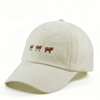 Fashion Cotton Golf Baseball Cap Custom Animal Embroidery Unisex Adjustable Outdoor Hat