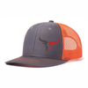 Custom Fashion Simple Designed Mesh Trucker Cap Two Color Curved Brim Fishing Hat