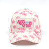 Stylish Contrast Color 3D Embroidered Baseball Cap Custom Logo 5 Panel Unisex Running Sports Hat