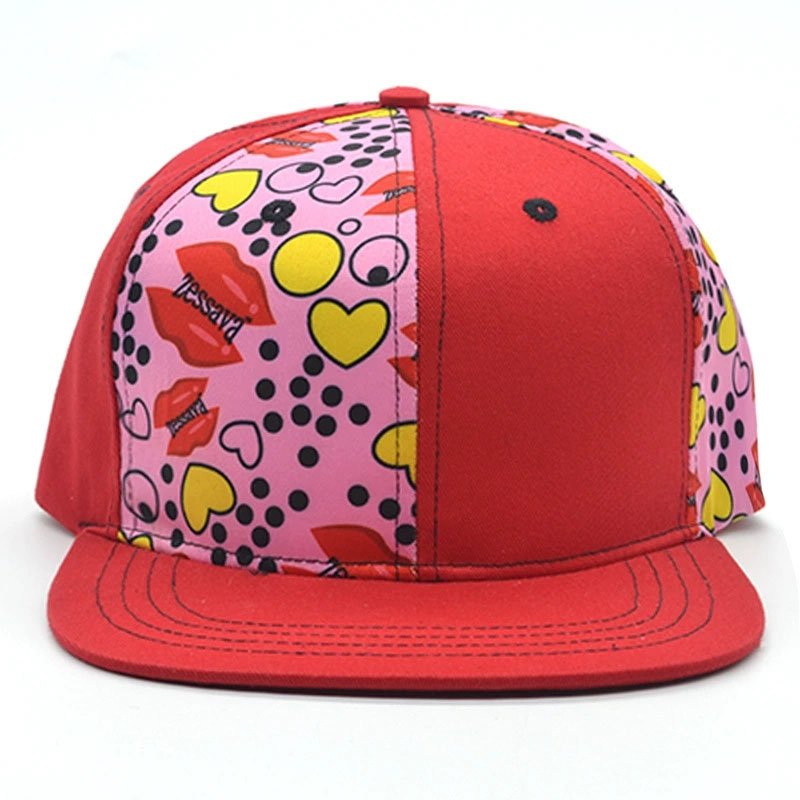 Custom Green Embroidery Simple Fashion Snapback Hat Contrast Design Outdoor Camp Baseball Cap