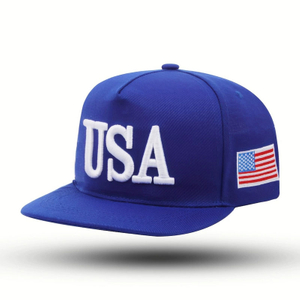 Wholesale Custom USA Embroidery Cotton Snapback Caps Fashion Plain Golf Sports Flat Brim Hats