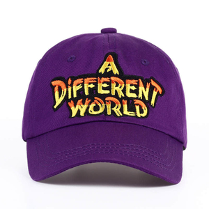 Promotional Purple Simple Embroidered Fashion Leisure Baseball Cap Custom Logo Adjustable Hat
