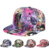 Wholesale Doodle-Printed Stylish Hip-Hop Snapback Cap Custom Trend Street Sport Flat Brim Hat