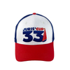 Custom Fashion Contrast Embroidery Trucker Hat Summer Breathable Mesh Baseball Cap for Outdoor Sports Racing